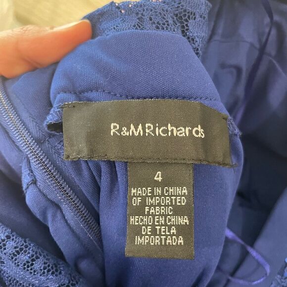 NWT RM RICHARDS Blue Halter Dress - Picture 5 of 5